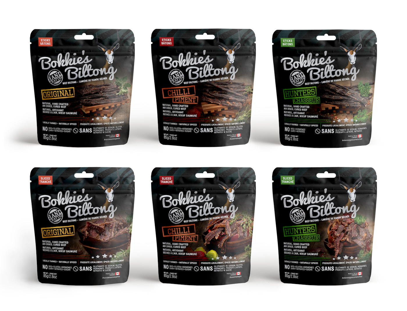 Bokkie’s Biltong Pouches