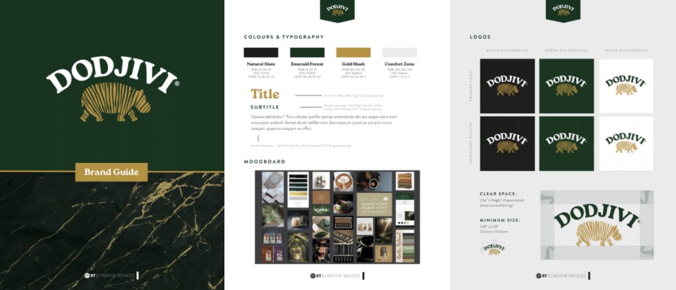 Dodjivi’s new Brand Guide created after the brand discovery process Dodjivi’s new Brand Guide created after the brand discovery process