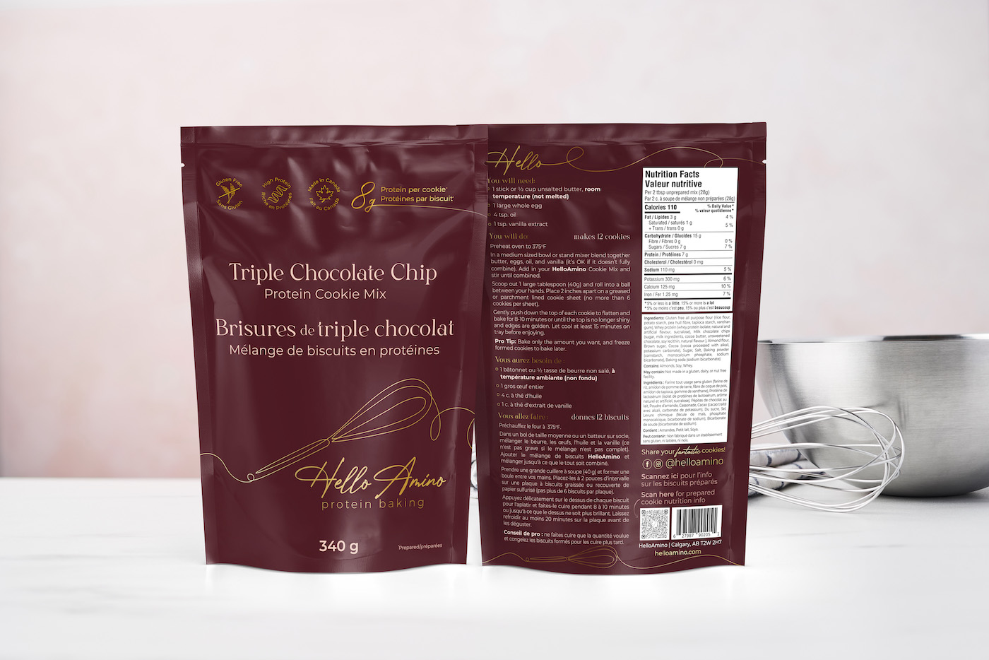 HelloAmino Pouch Tr Choc Chip