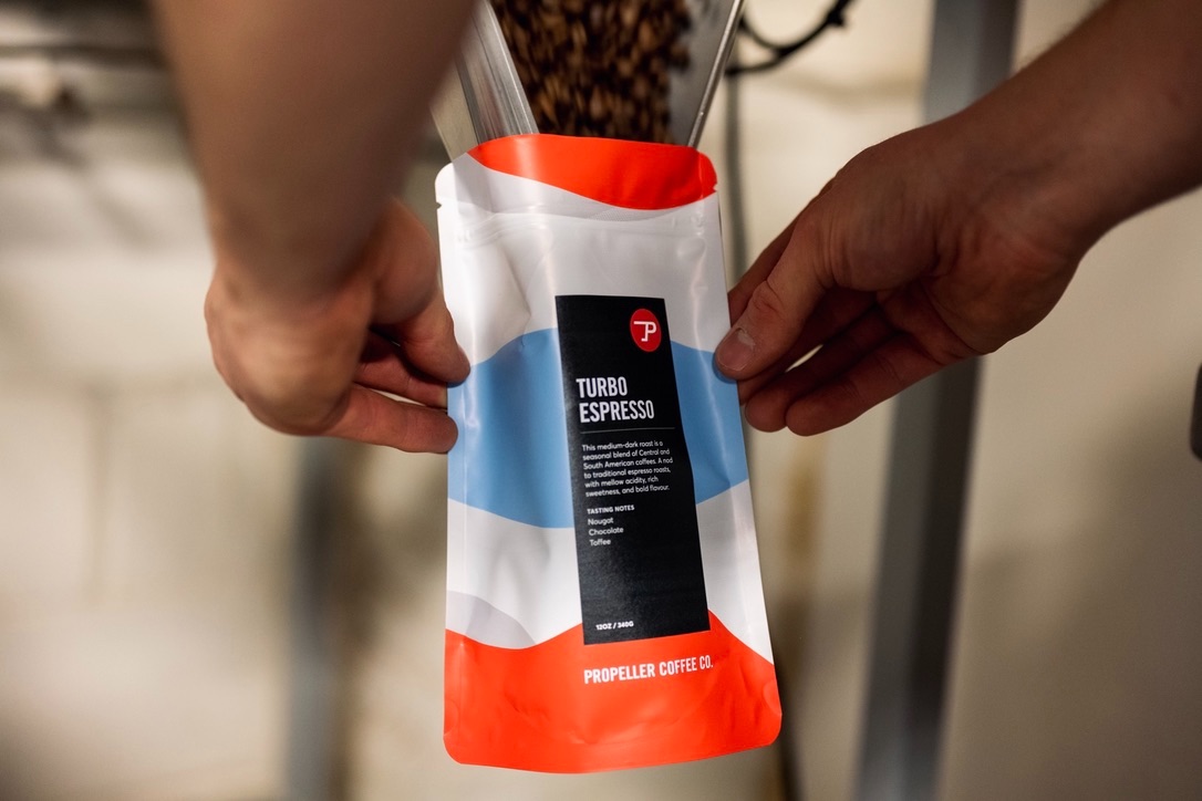 Propeller Coffee Filling Pouch